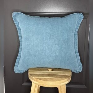 💎 Bed Threads Linen Cushion Cover | ~18" Square | Petrol | Casual Luxury Upgrade